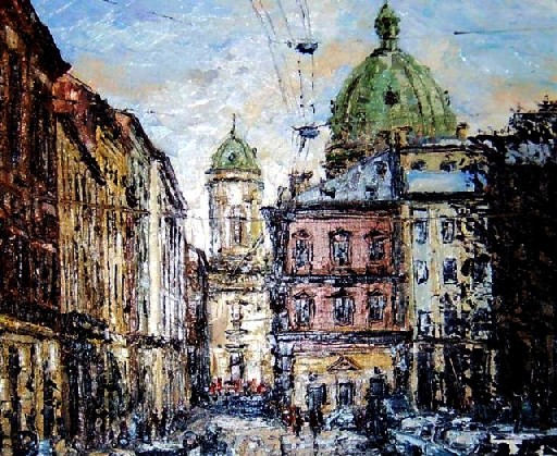Одо Добровольский (1883 – 1917). Городской пейзаж