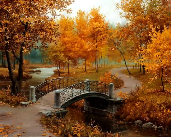 Евгений Лушпин. Autumn In The Old Park 