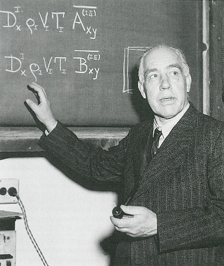 Рис.1. Нильс Бор. Фотография сделана в Принстонском университете, США в 1948 году (elementy.ru)