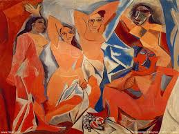 Авиньонские девушки. Пикассо, 1907 год.